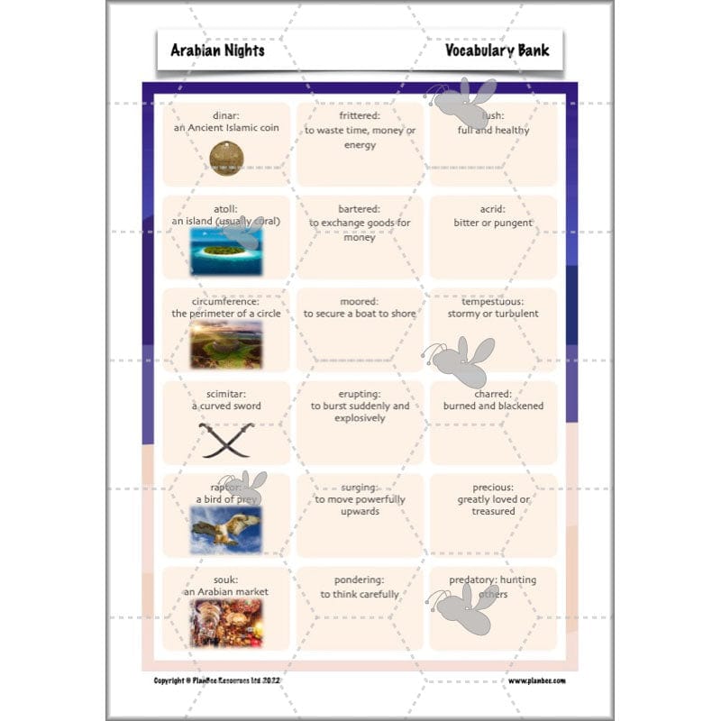 PlanBee Arabian Nights KS2 English Planning | PlanBee