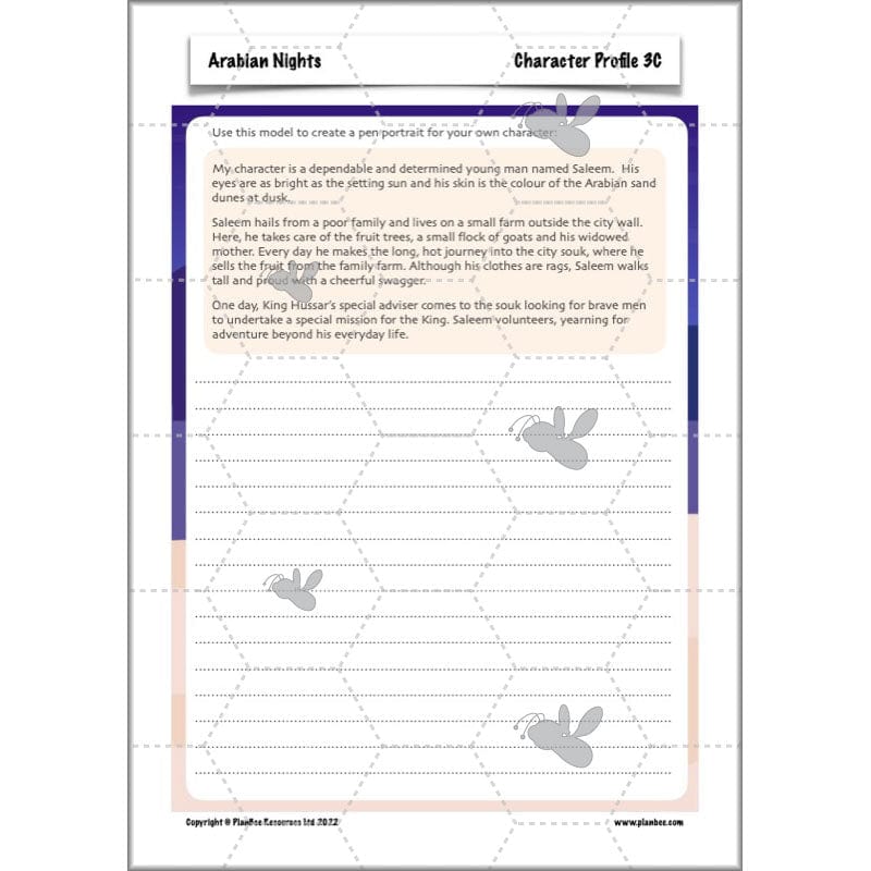 PlanBee Arabian Nights KS2 English Planning | PlanBee