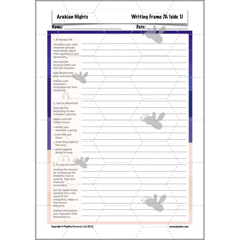 PlanBee Arabian Nights KS2 English Planning | PlanBee
