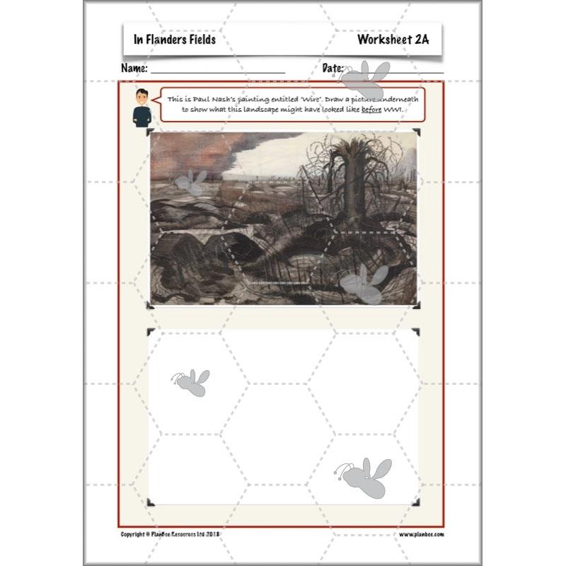 PlanBee WW1 Art Ideas KS2 In Flanders Fields Art Lessons by PlanBee