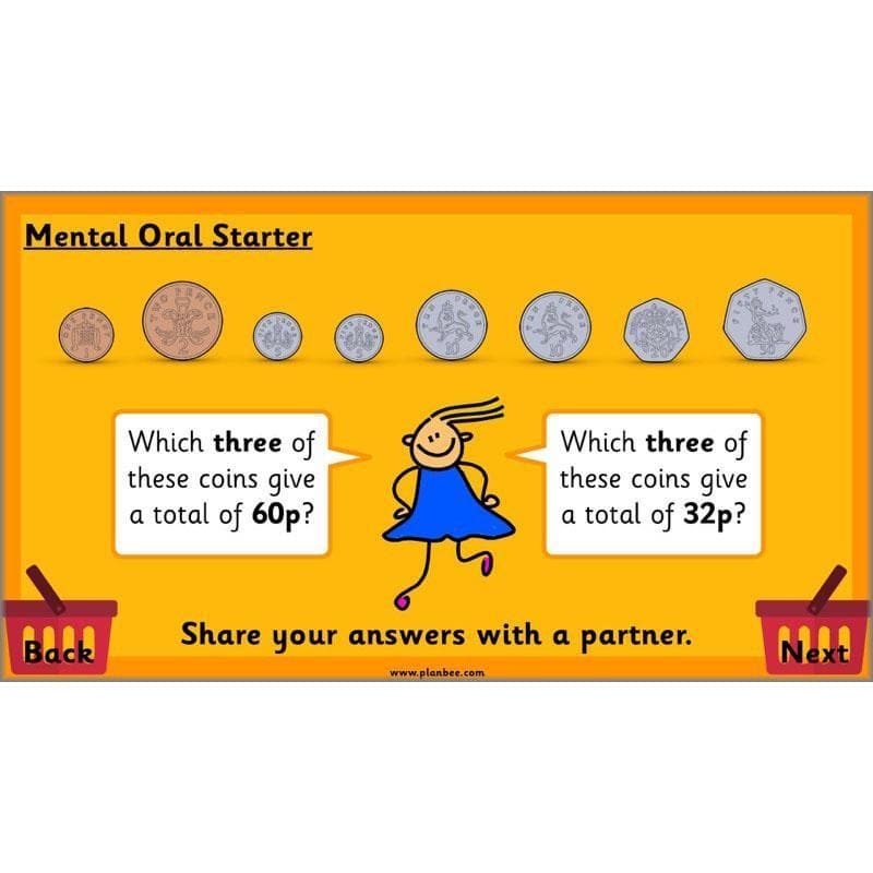 PlanBee Let's Go Shopping: Year 2 Money Maths Activities