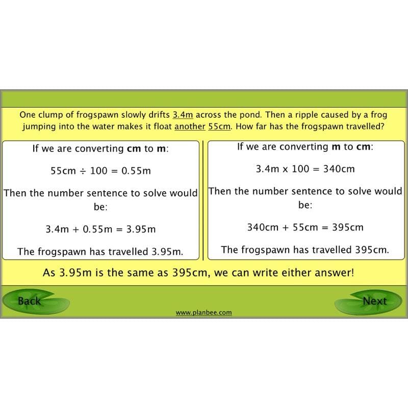 PlanBee Recording Length - Measurement Maths Lessons for Year 4