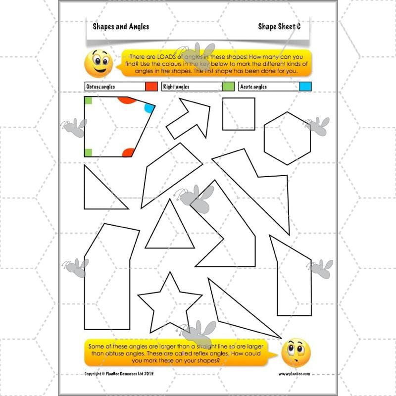 PlanBee Shapes and Angles Year 3 Maths Lessons by PlanBee