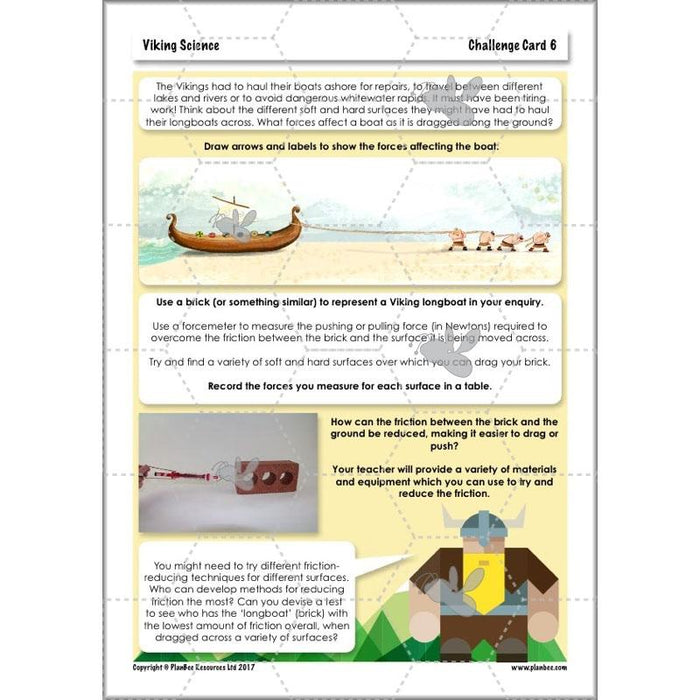 PlanBee Viking Science - Working Scientifically: Year 5 & Year 6 Science