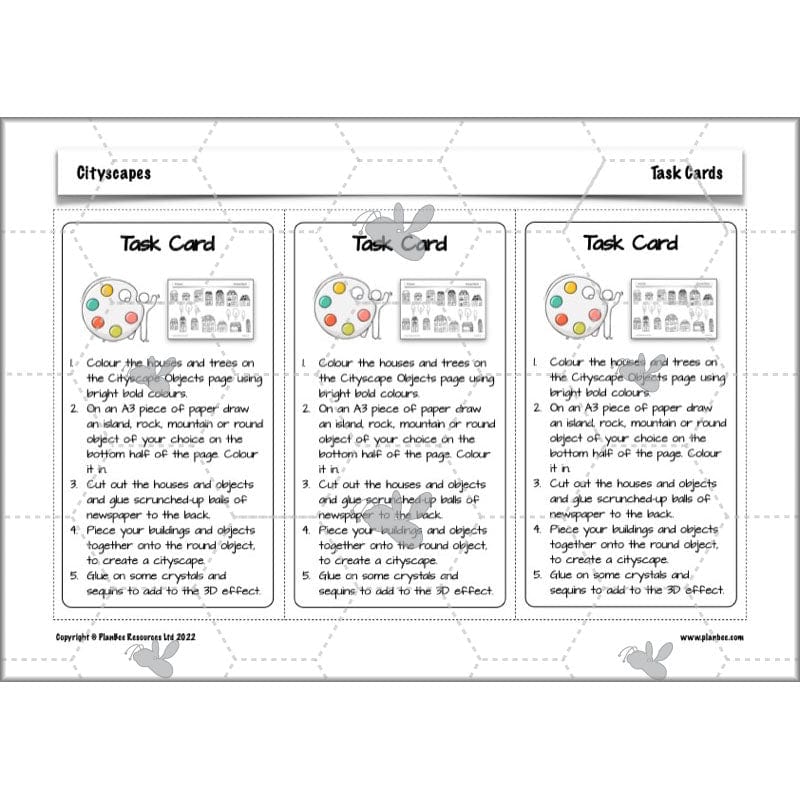 PlanBee Cityscapes Art Lessons for KS2 created by PlanBee