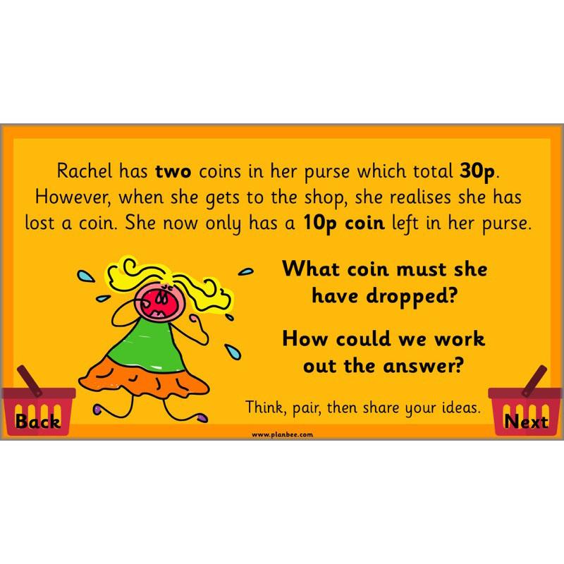 PlanBee Let's Go Shopping: Year 2 Money Maths Activities