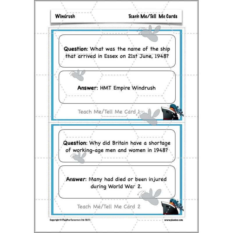 PlanBee Windrush KS2 History Lessons and Activities by PlanBee