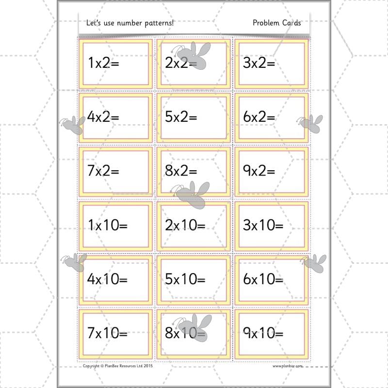 PlanBee Let's use number patterns: Year 2 number sequences