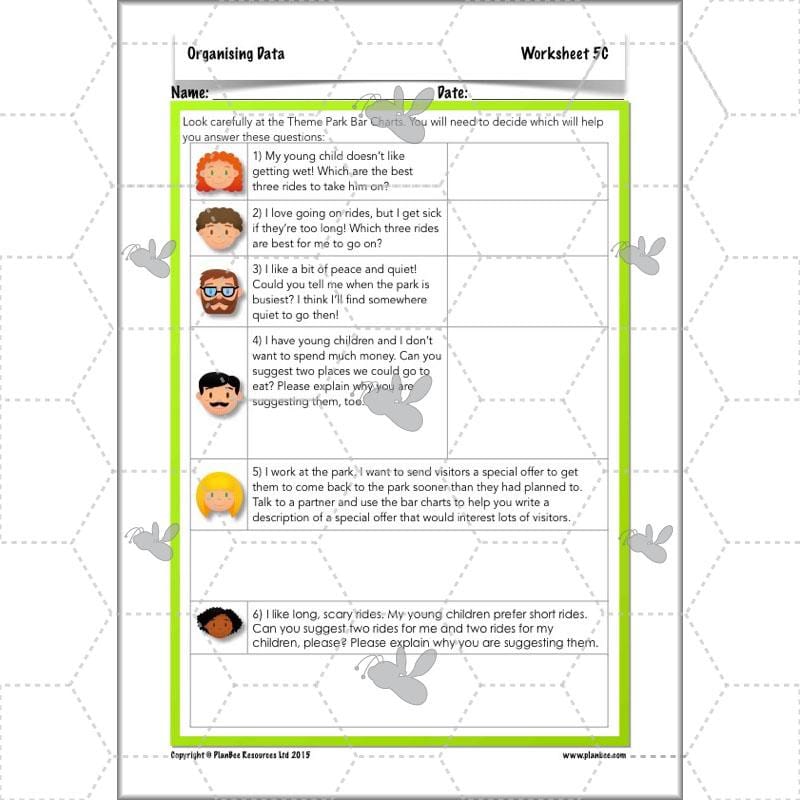 PlanBee Year 3 Statistics Organising Data PlanBee Maths Lesson