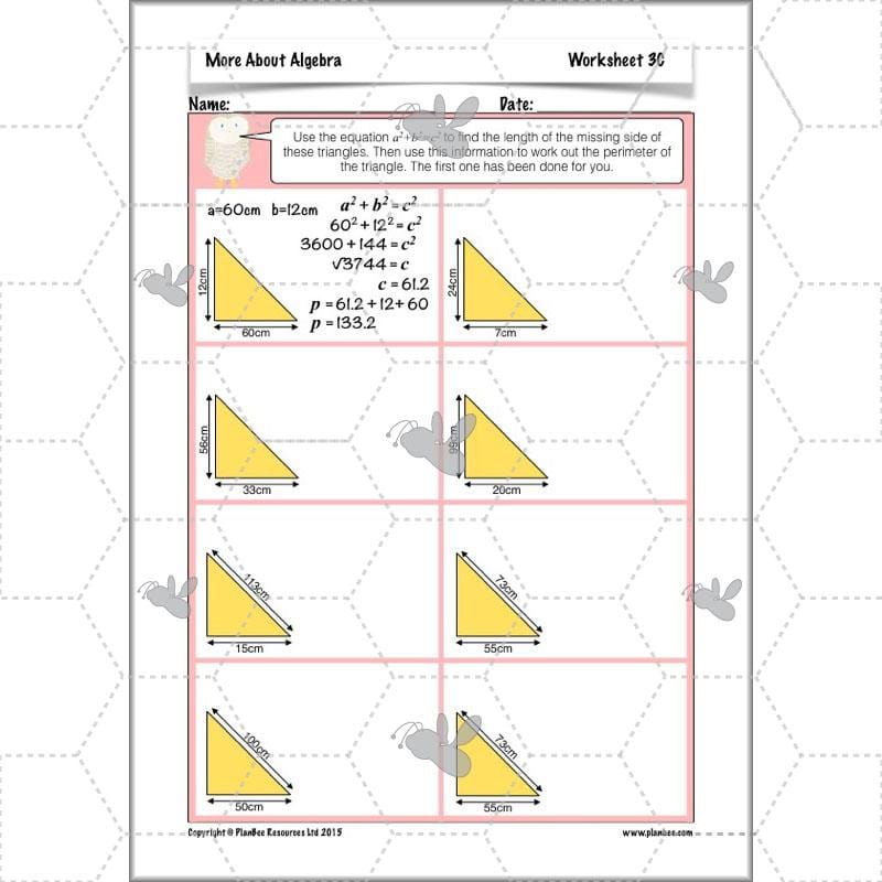 PlanBee More About Algebra: Year 6 algebra worksheets