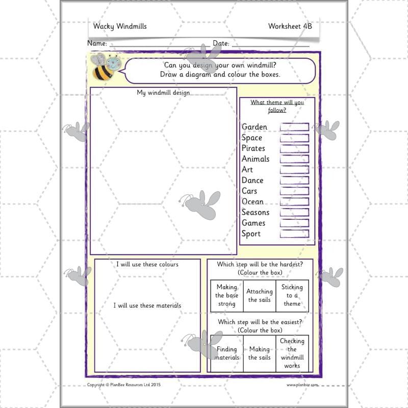 PlanBee Wacky Windmills - DT Primary Resources for KS1 | PlanBee