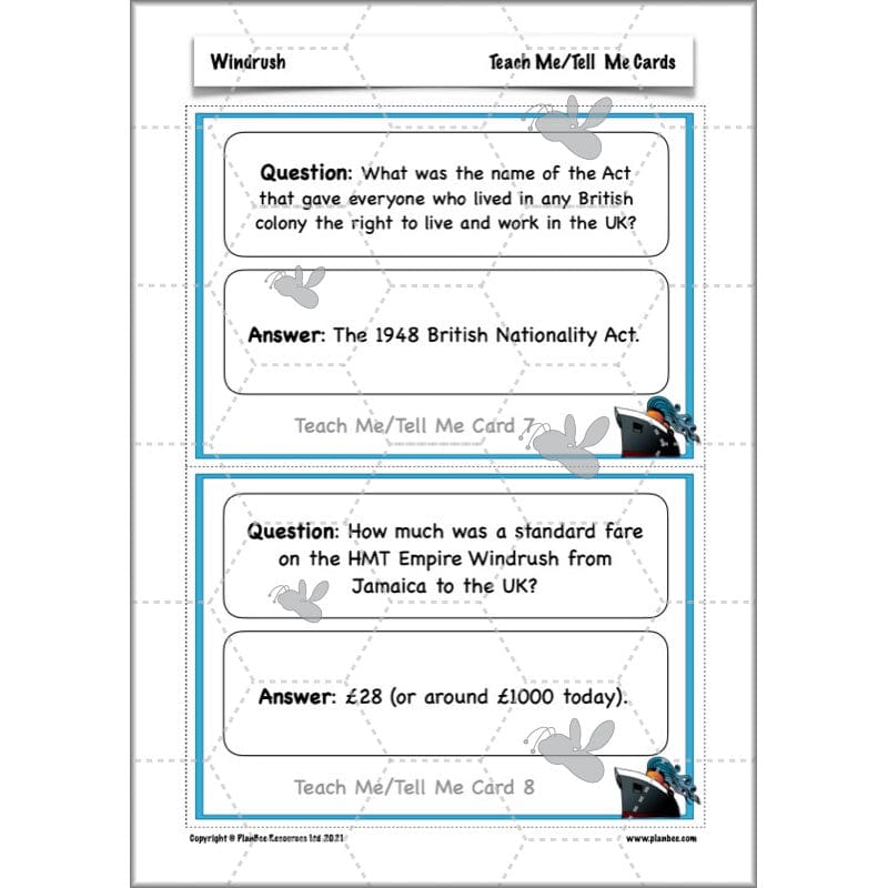 PlanBee Windrush KS2 History Lessons and Activities by PlanBee