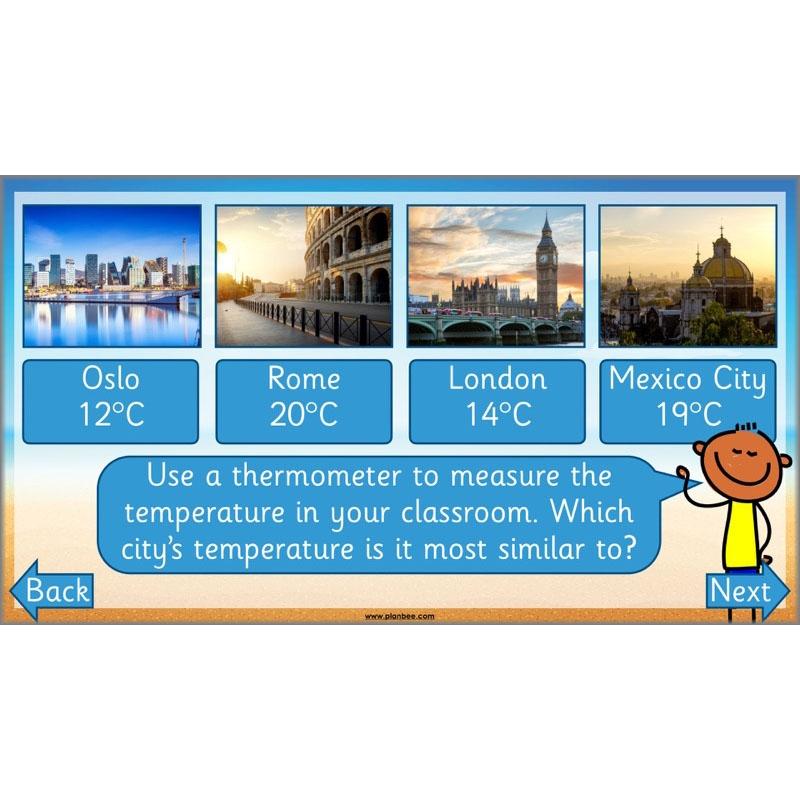 PlanBee How hot is it? - Year 2 Maths - Measurement Planning