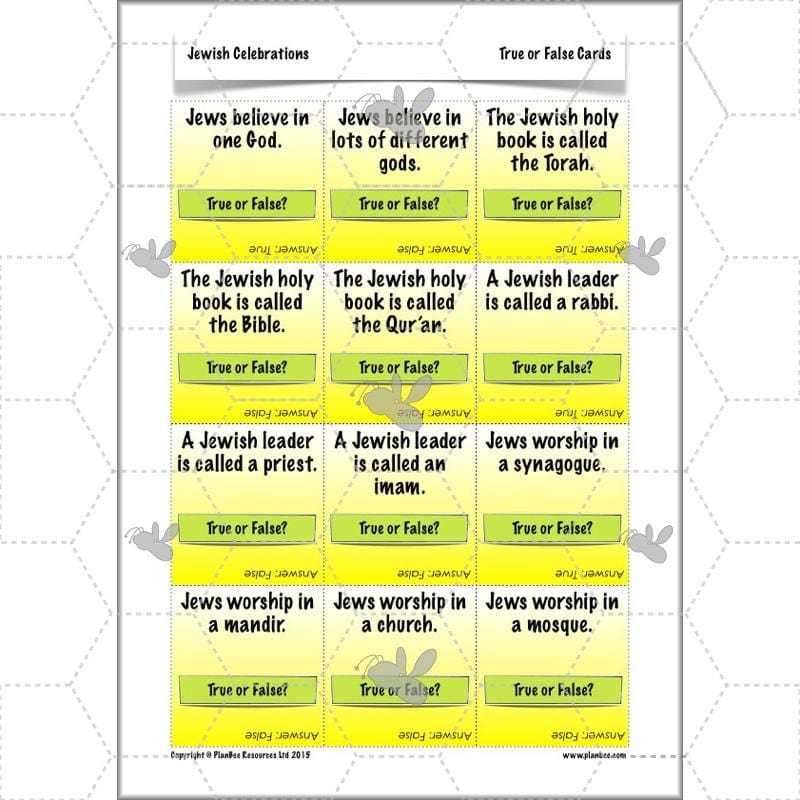 PlanBee Jewish Celebrations KS2 Primary RE Lesson Pack by PlanBee