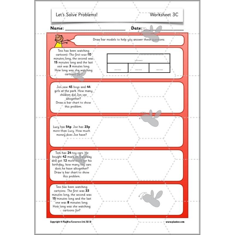 PlanBee Let's Solve Problems: problem-solving Year 2 Maths