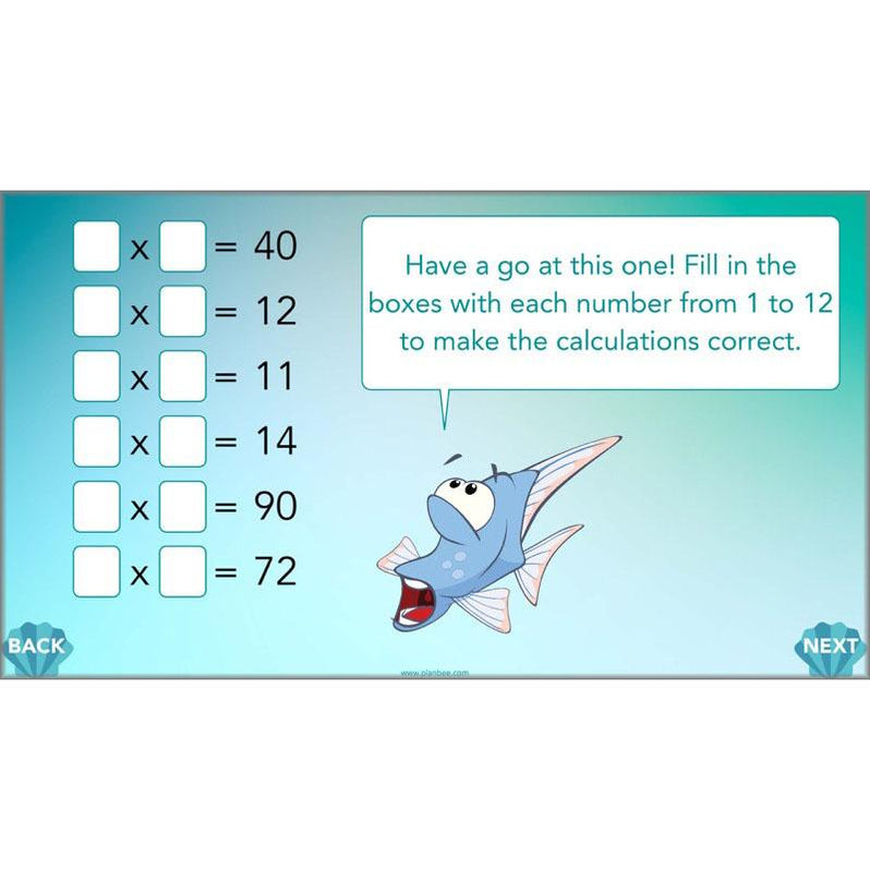 Times Table Facts Maths Planning for Year 4 by PlanBee
