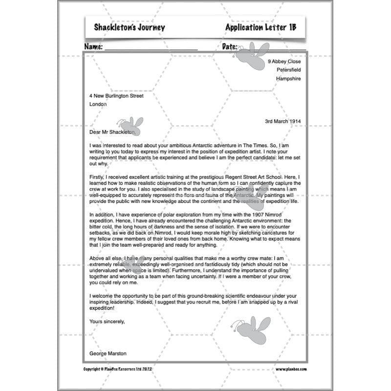 PlanBee Shackleton's Journey KS2 English Planning | PlanBee