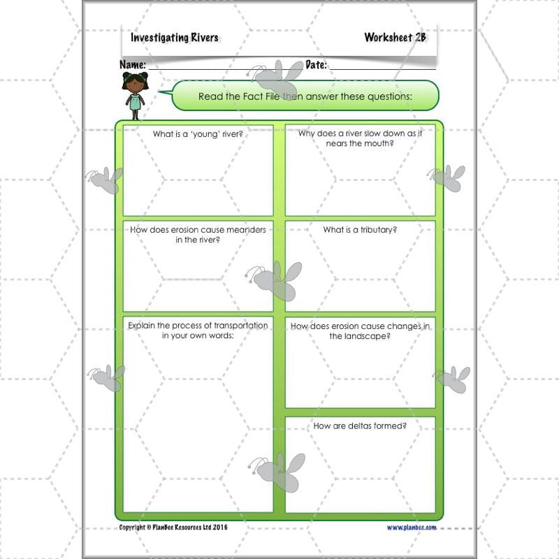 PlanBee Investigating Rivers KS2 planning – physical geography resources