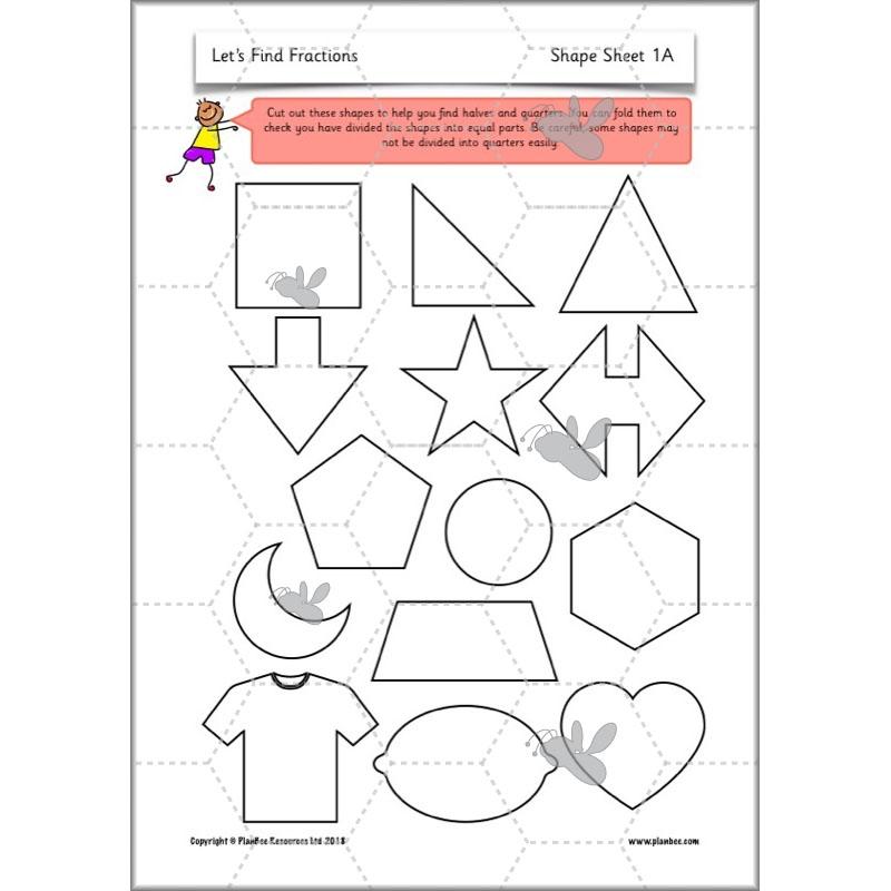 PlanBee Let's Find Fractions - Year 2 Maths - Measurement Planning