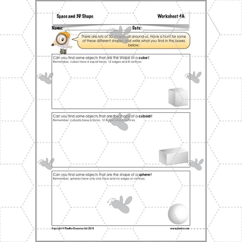 PlanBee 3D Shape and Space Year 3 Maths Lessons by PlanBee
