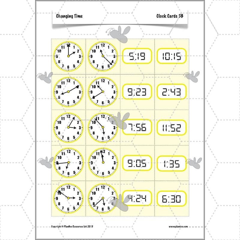 PlanBee Changing Time Year 5 Maths Lesson Planning Pack