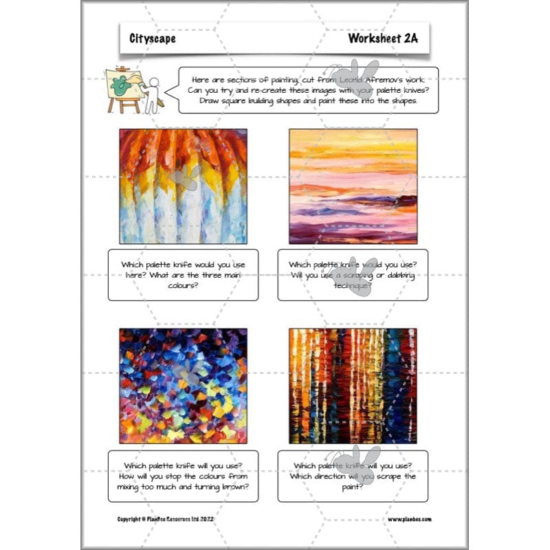 PlanBee Cityscapes Art Lessons for KS2 created by PlanBee