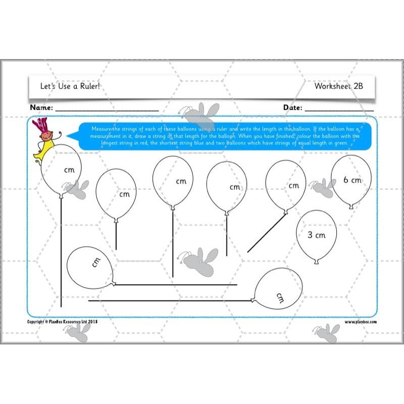 PlanBee Let's Use a Ruler! - KS1 Complete Maths Planning and Resources