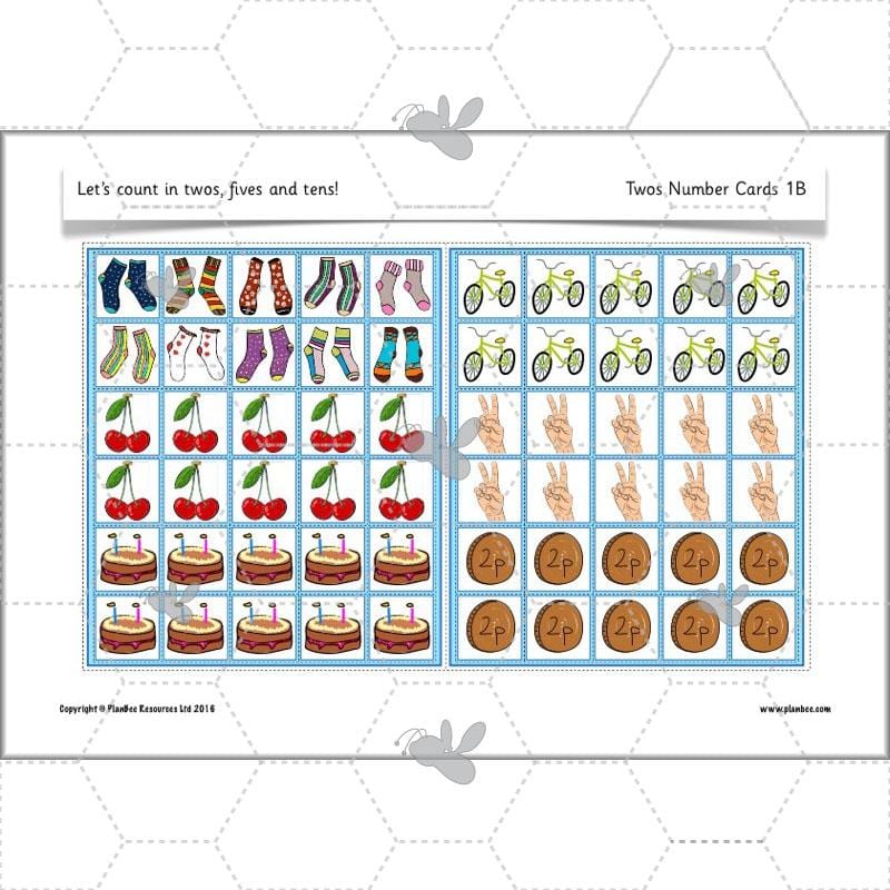 PlanBee Let’s count in twos, fives and tens - KS1 Year 1 Maths