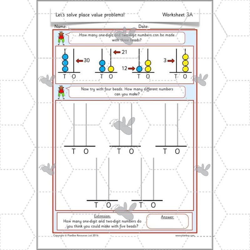 Let's Solve Place Value Problems Year 2 Maths by PlanBee