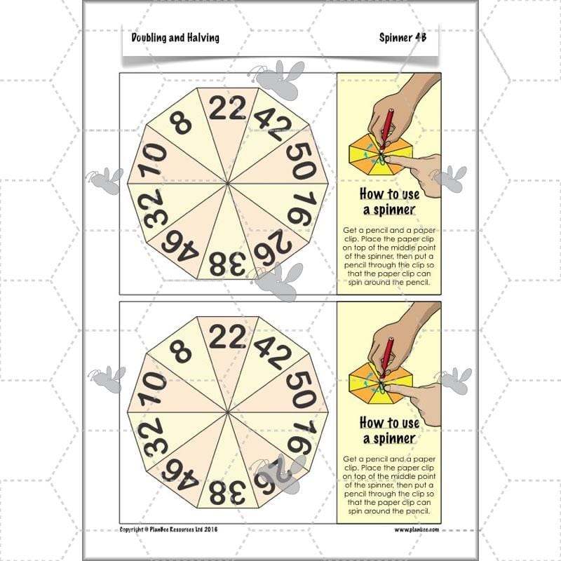 PlanBee Doubling and Halving Year 3 Maths Lesson Plan Packs | KS2