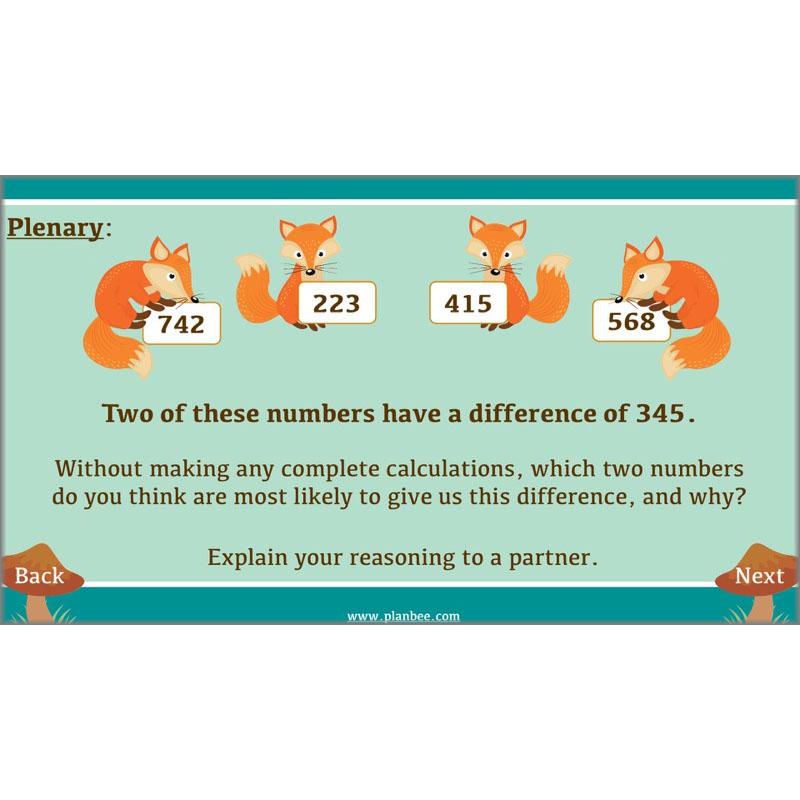 PlanBee Exploring Subtraction - Addition & Subtraction Year 4 Maths Lessons