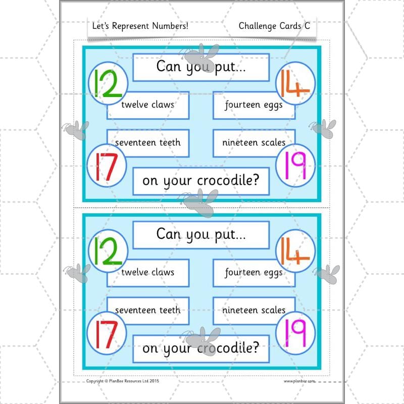 PlanBee Let's Represent Numbers Year 1 Maths by PlanBee