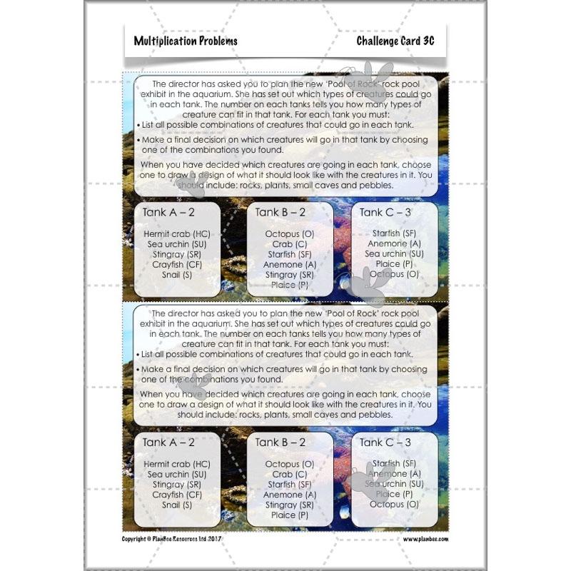 PlanBee Multiplication Problems: problem-solving and word problems – Year 3