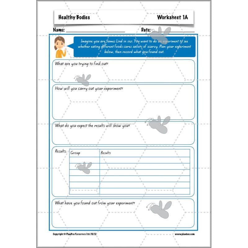 PlanBee Healthy Bodies Animals including Humans Year 6 Planning