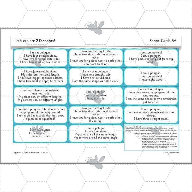 PlanBee Properties of Shapes Year 2 Maths Lessons by PlanBee