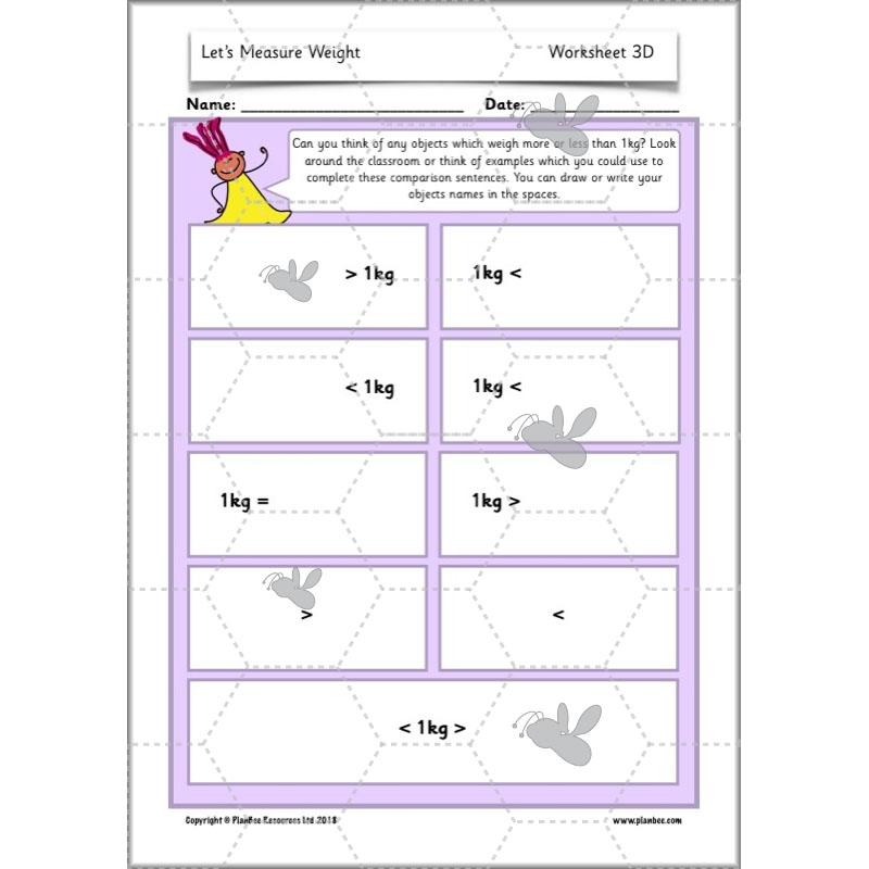 PlanBee Let's Measure Weight - KS1 - Year 2 Maths - Measurement