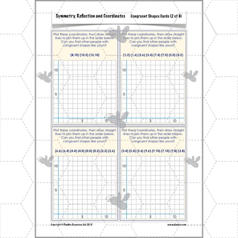 PlanBee Symmetry, Reflection & Coordinates Year 5 Maths 