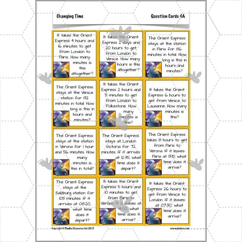 PlanBee Changing Time Year 5 Maths Lesson Planning Pack