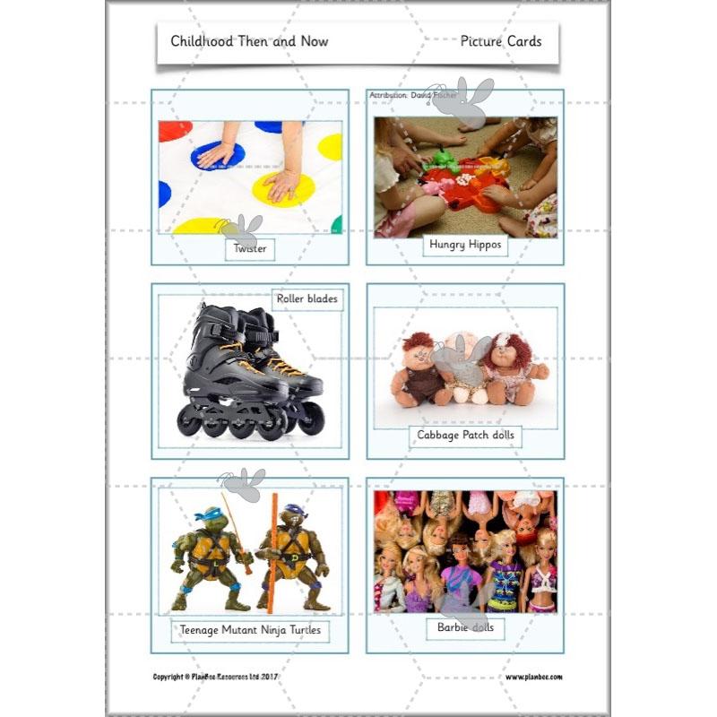 PlanBee Childhood in the Past Then and Now KS1 History by PlanBee