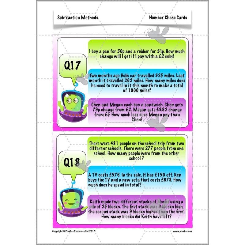 PlanBee Subtraction Methods - KS2 - Year 5 Maths - Addition and Subtraction