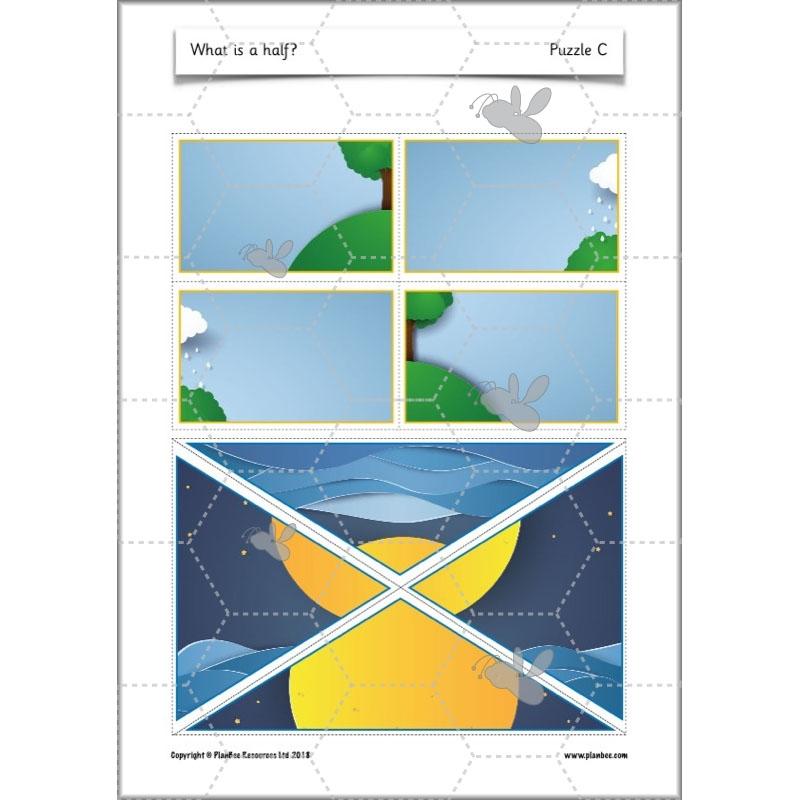 PlanBee What is a half? - KS1 Year 1 lesson pack