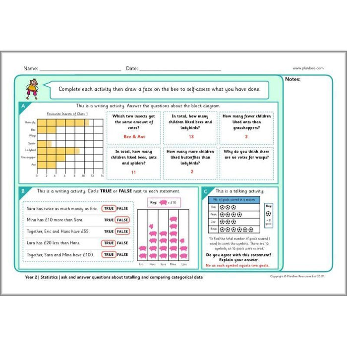 PlanBee KS1 Maths Assessment Sheets | Maths Resources from PlanBee