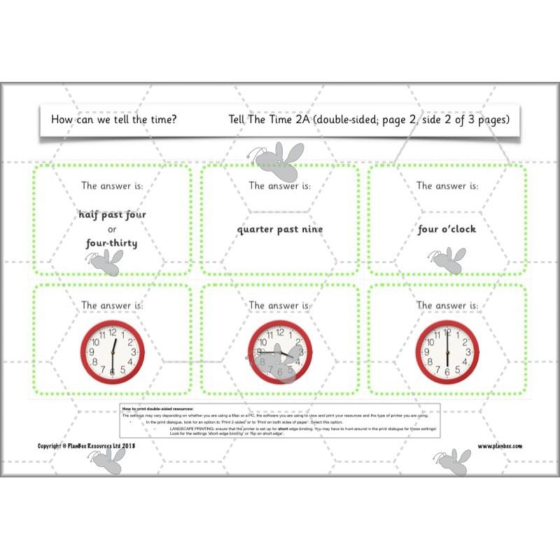 PlanBee Year 2 Time Lessons KS1 | How can we tell the time?