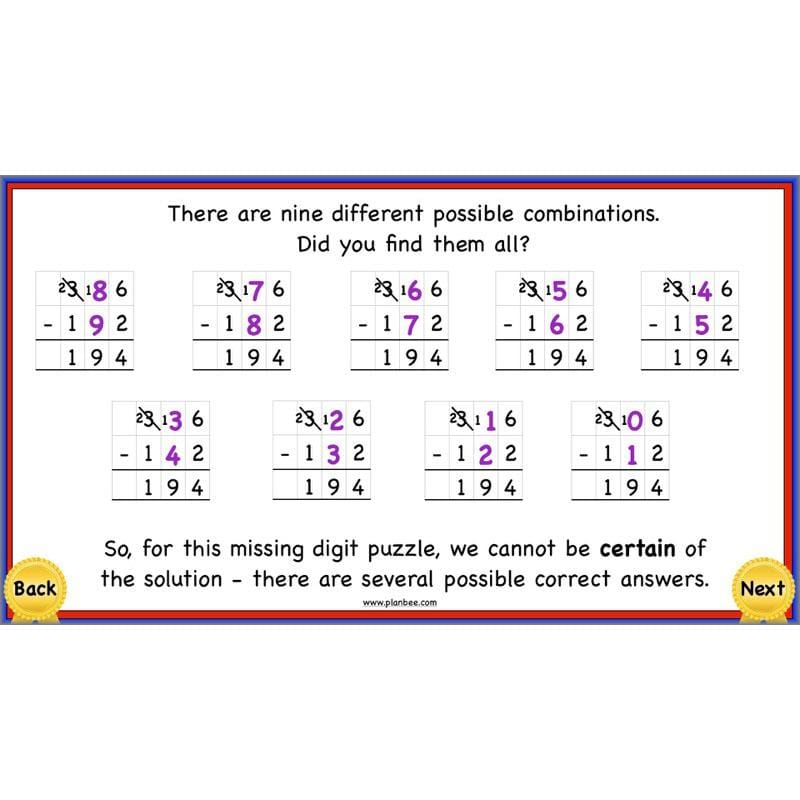 PlanBee Using Addition & Subtraction 2 - Complete Y4 Maths Lessons & Resources