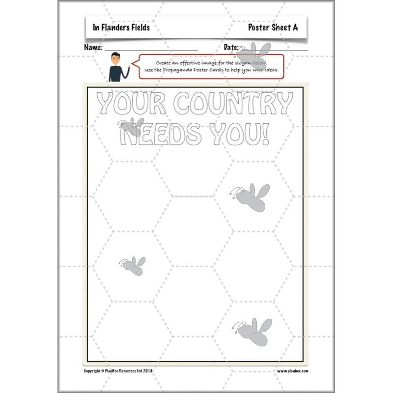PlanBee WW1 Art Ideas KS2 In Flanders Fields Art Lessons by PlanBee