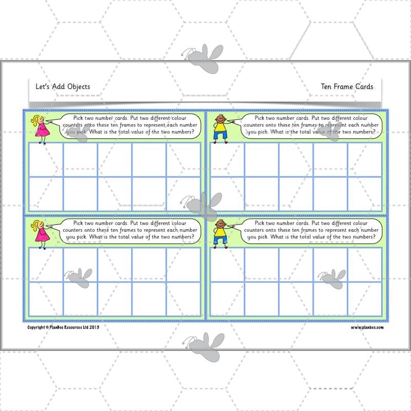 PlanBee Year 1 Addition to 20 Adding Objects Maths by PlanBee