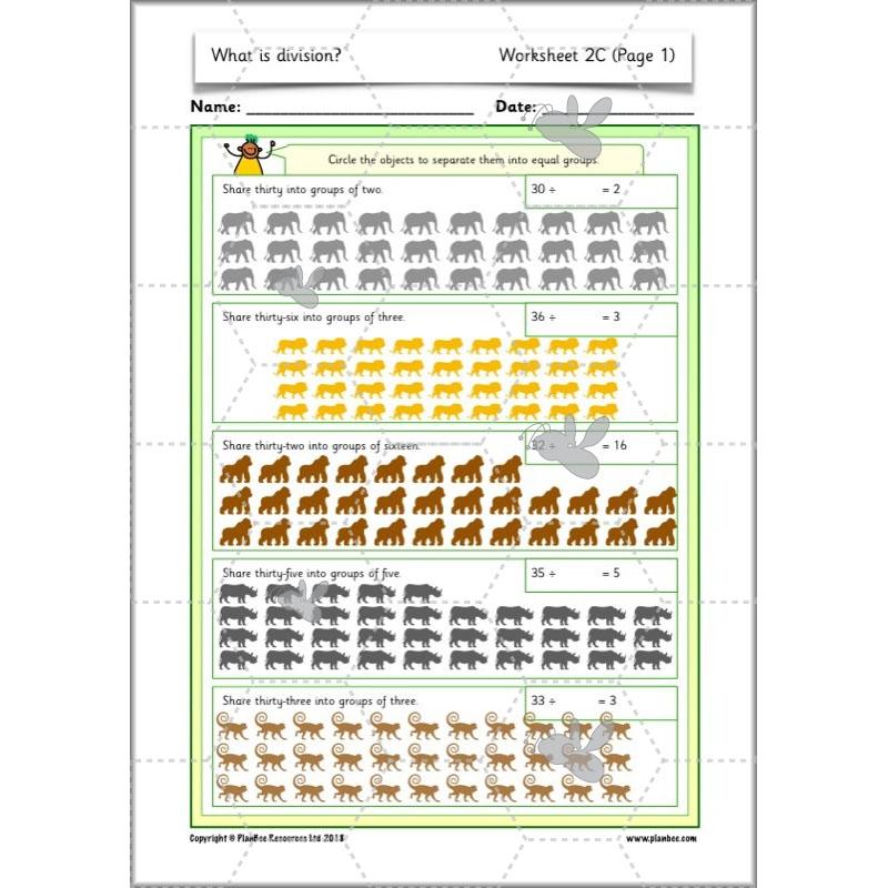 PlanBee What is Division? Year 2 Maths planning | KS1 Division