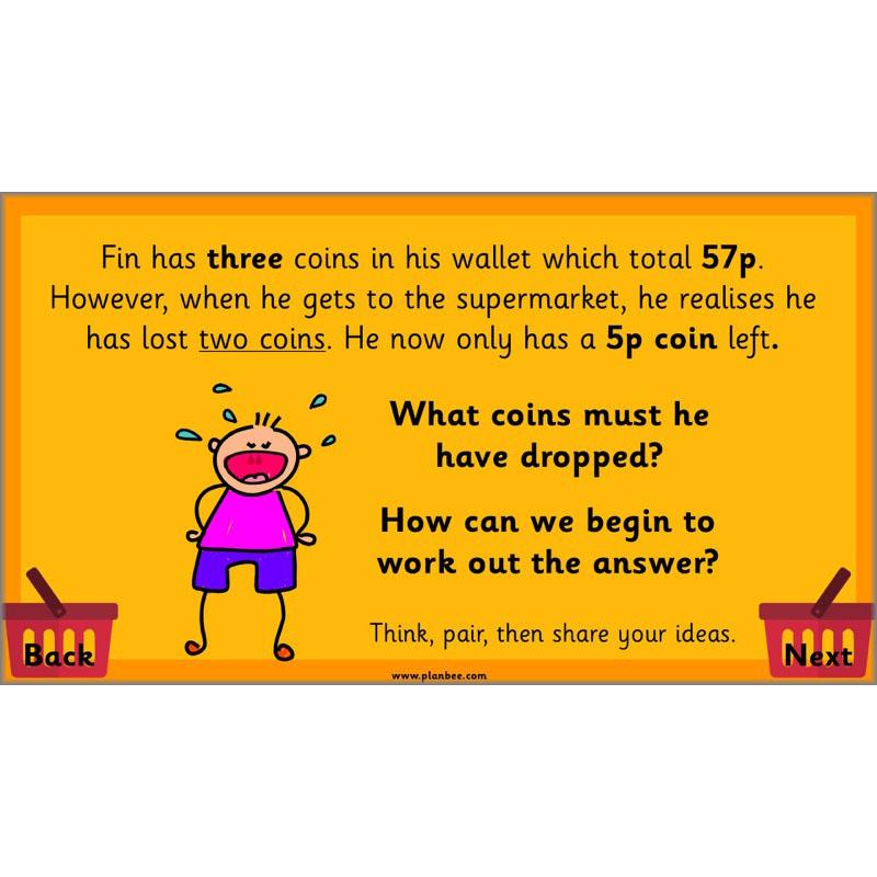 PlanBee Let's Go Shopping: Year 2 Money Maths Activities