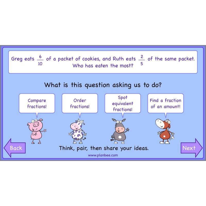 PlanBee Finding Fractions: Year 3 fractions of amounts plans and resources