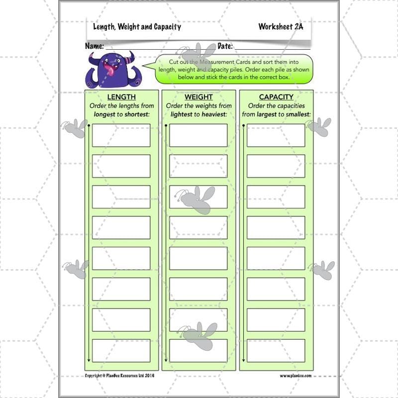 PlanBee Length, Weight & Capacity - Year 5 Maths Planning - Measurement